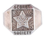 RADIO ORPHAN ANNIE'S "SECRET SOCIETY" SILVER STAR MEMBER RING.