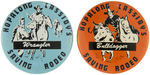 "HOPALONG CASSIDY'S SAVING RODEO" FIVE BUTTONS FROM CPB.
