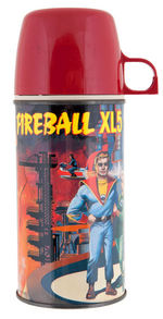 "FIREBALL XL5" LUNCH BOX AND THERMOS.