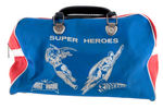 DC SUPERHEROES VINYL GYM BAG.