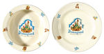 "DISNEYLAND" CERAMIC DISH SET BY BESWICK, ENGLAND.