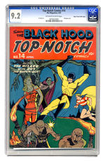 TOP-NOTCH COMICS #14 APRIL 1941 CGC 9.2 OFF-WHITE TO WHITE PAGES MILE HIGH COPY.