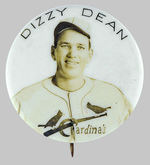 "DIZZY DEAN" FIRST SEEN REAL PHOTO BUTTON.