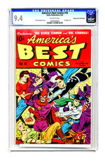 AMERICA’S BEST COMICS #18 JUNE 1946 CGC 9.4 OFF-WHITE PAGES MILE HIGH COPY.