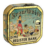 "SNOW WHITE DIME REGISTER BANK/CARPET SWEEPER."