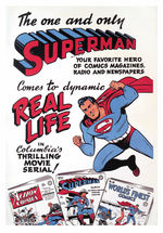 RAREST "SUPERMAN" COLUMBIA SERIAL MOVIE POSTER 1948.