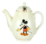 MICKEY MOUSE AND OTHERS RARE NORWEGIAN CERAMIC TEAPOT.