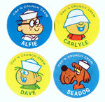 "CAP'N CRUNCH CREW" BUTTONS FOUR OF SIX IN SET.