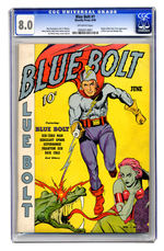 BLUE BOLT #1 JUNE 1940 CGC 8.0 OFF-WHITE PAGES