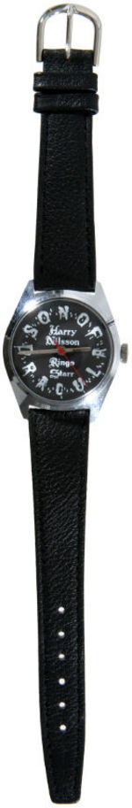 RINGO STARR & HARRY NILSSON "SON OF DRACULA" VERY RARE PROMOTIONAL WATCH.