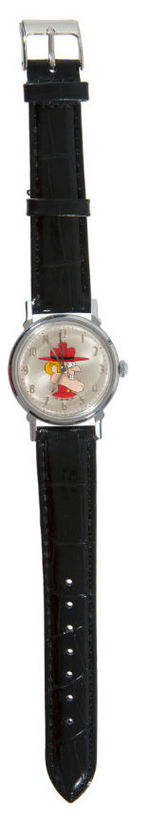 JAY WARD "DUDLEY DO-RIGHT" WATCH WITH 17 JEWELS.