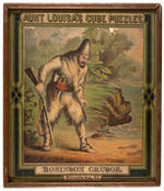 "AUNT LOUISA'S CUBE PUZZLES - ROBINSON CRUSOE" BOXED SET.