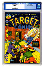 TARGET COMICS V3 #2 APRIL 1942 CGC 9.4 WHITE PAGES MILE HIGH COPY.