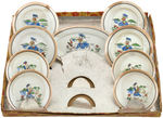 DONALD DUCK BOXED CHILD'S CHINA TEA SET & SERVING PIECES.