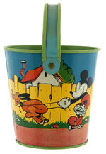 MICKEY & MINNIE MOUSE & PLUTO SMALL SAND PAIL.