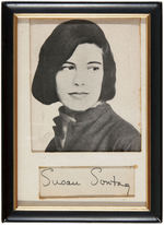 SUSAN SONTAG AUTOGRAPH PLUS PARTISAN REVIEW WITH HER "NOTES ON CAMP" HISTORIC ARTICLE.