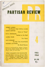 SUSAN SONTAG AUTOGRAPH PLUS PARTISAN REVIEW WITH HER "NOTES ON CAMP" HISTORIC ARTICLE.