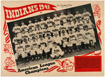 CLEVELAND INDIANS 1948 TEAM PHOTO AND 1949-1950 TEAM PHOTO PACKS.