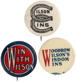 WILSON THREE BUTTONS FEATURING THE WORD “WIN” OR “WINS”.