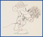 PUPPY LOVE MICKEY MOUSE PRODUCTION DRAWING.