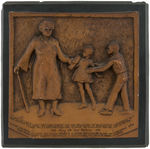 FAMOUS AFRICAN AMERICAN EDUCATOR MARY MCLEOD BETHUNE PLASTER PLAQUE.