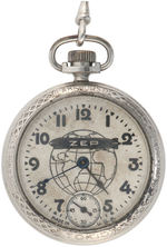 "ZEP - GRAF ZEPPELIN" AROUND THE WORLD FLIGHT COMMEMORATIVE POCKET WATCH.