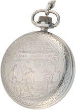 "ZEP - GRAF ZEPPELIN" AROUND THE WORLD FLIGHT COMMEMORATIVE POCKET WATCH.