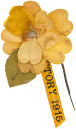 RARE "VICTORY 1915" SUFFRAGE RELATED FLOWER ROSETTE.