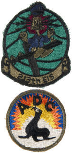 WALT DISNEY STUDIO-DESIGNED INSIGNIA PATCH TRIO.