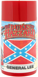 "THE DUKES OF HAZZARD" METAL LUNCHBOX WITH THERMOS.