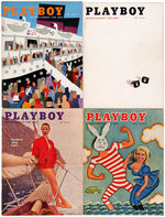 "PLAYBOY" 1957 FULL YEAR MAGAZINE SET.