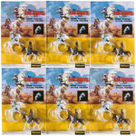 "THE LONE RANGER & TONTO" CARDED HORSEBACK FIGURES LOT.