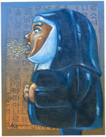 MARK ARMINSKI "MOTHER MARY FURIOUSA" ORIGINAL NUN PAINTING.