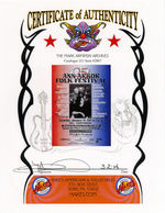 "ANN ARBOR 2002 FOLK FESTIVAL" 25TH ANNIVERSARY MULTI-SIGNED CONCERT POSTER.