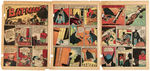 "DETECTIVE COMICS" COMIC BOOK PAGES FEATURING EARLY BATMAN.