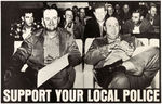 RARE CIVIL RIGHTS "SUPPORT YOUR LOCAL POLICE" FREEDOM SUMMER MURDERS POSTER.