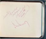 "JOHN KENNEDY" APRIL 1960 AUTOGRAPH IN SCHOOL GIRLS "AUTOGRAPH'S" ALBUM.