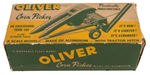 "OLIVER CORN PICKER" BOXED FARM TOY.