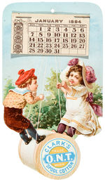 CLARK’S SPOOL COTTON” 1894 THREAD CALENDAR.