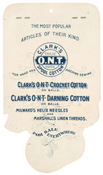 CLARK’S SPOOL COTTON” 1894 THREAD CALENDAR.