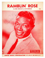 NAT KING COLE SIGNED SHEET MUSIC.