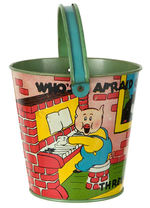 "WHO'S AFRAID OF THE BIG BAD WOLF/THREE LITTLE PIGS" SAND PAIL.