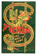 "TICKER THE WALL STREET GAME" BY GLOW PRODUCTS.