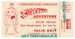 "MACY'S SUPERMAN ADVENTURE" TICKET.