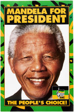 "MANDELA FOR PRESIDENT/THE PEOPLE'S CHOICE" 1994 POSTER.