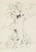 "SNOW WHITE AND THE SEVEN DWARFS" ORIGINAL CONCEPT ART PAIR.