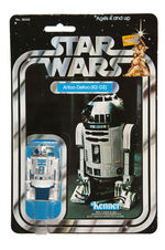 "STAR WARS - ARTOO-DETOO (R2-D2)" ACTION FIGURE ON 21 BK CARD.