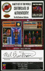 "THE OUTER SPACE MEN BY COLORFORMS COMMANDER COMET THE MAN FROM VENUS" CARDED ACTION FIGURE.