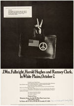 "PATRIOTS FOR PEACE" POSTER FEATURING "J. WM. FULBRIGHT, HAROLD HUGHES AND RAMSEY CLARK".