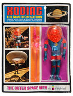 "THE OUTER SPACE MEN BY COLORFORMS XODIAC THE MAN FROM SATURN" CARDED ACTION FIGURE.